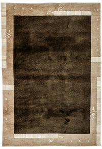 Tapis Népalais - 197 x 143 cm - marron