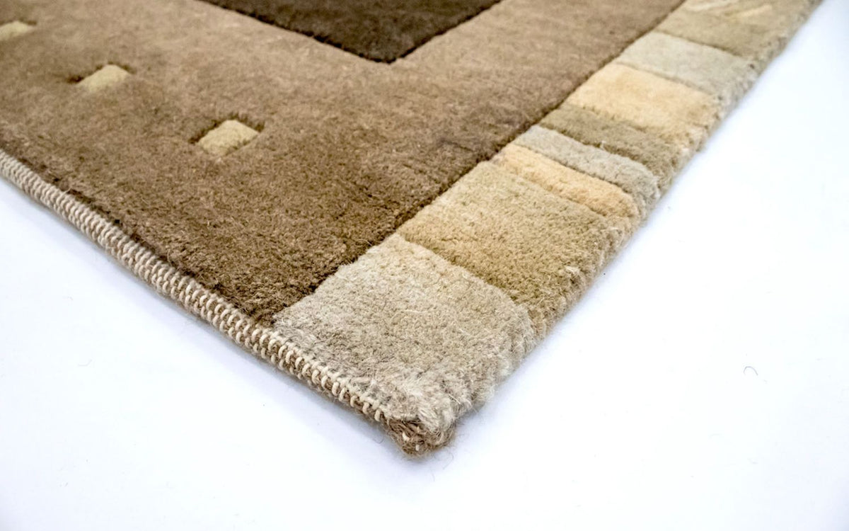 Tapis Népalais - 197 x 143 cm - marron