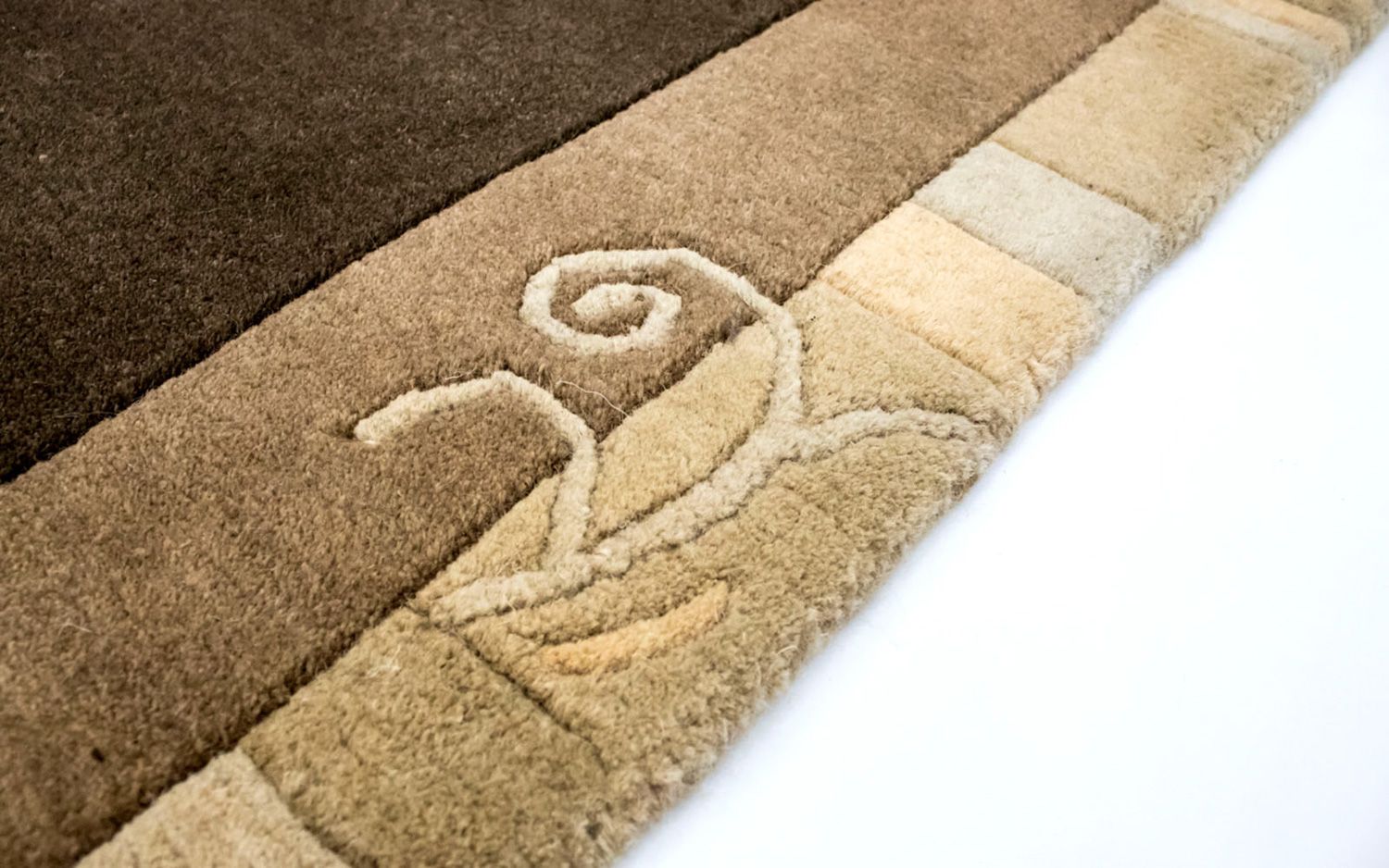 Tapis Népalais - 197 x 143 cm - marron