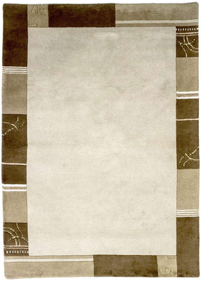 Tapis Népalais - 195 x 144 cm - beige