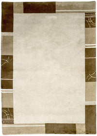 Tapis Népalais - 195 x 144 cm - beige