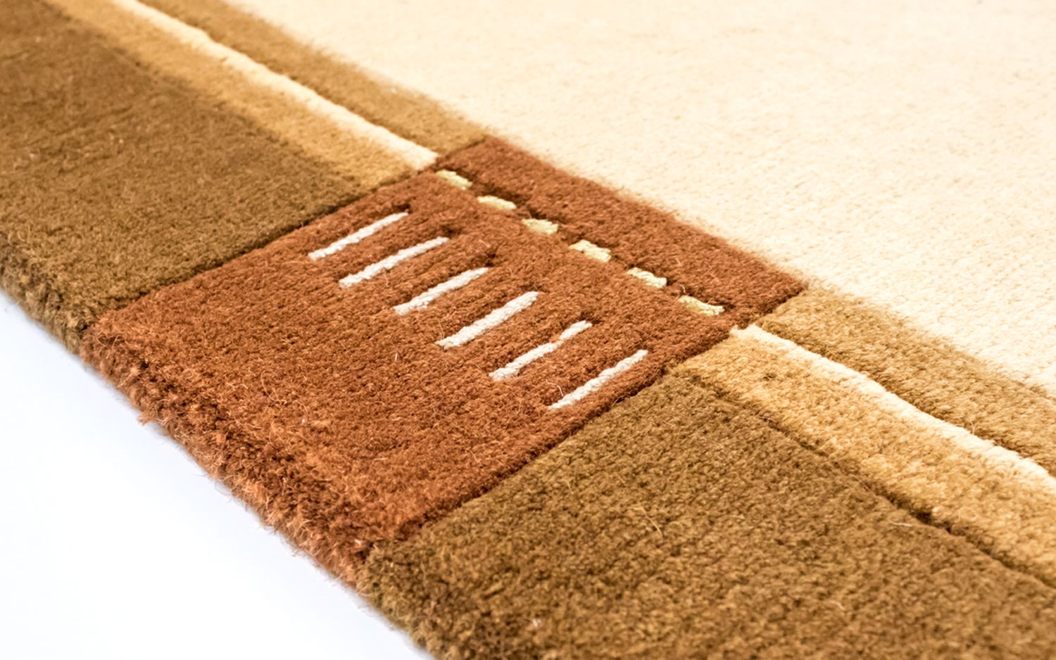 Tapis Népalais - 197 x 144 cm - beige