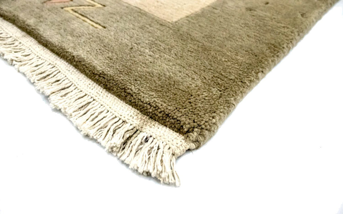 Tapis Népalais - 200 x 142 cm - beige