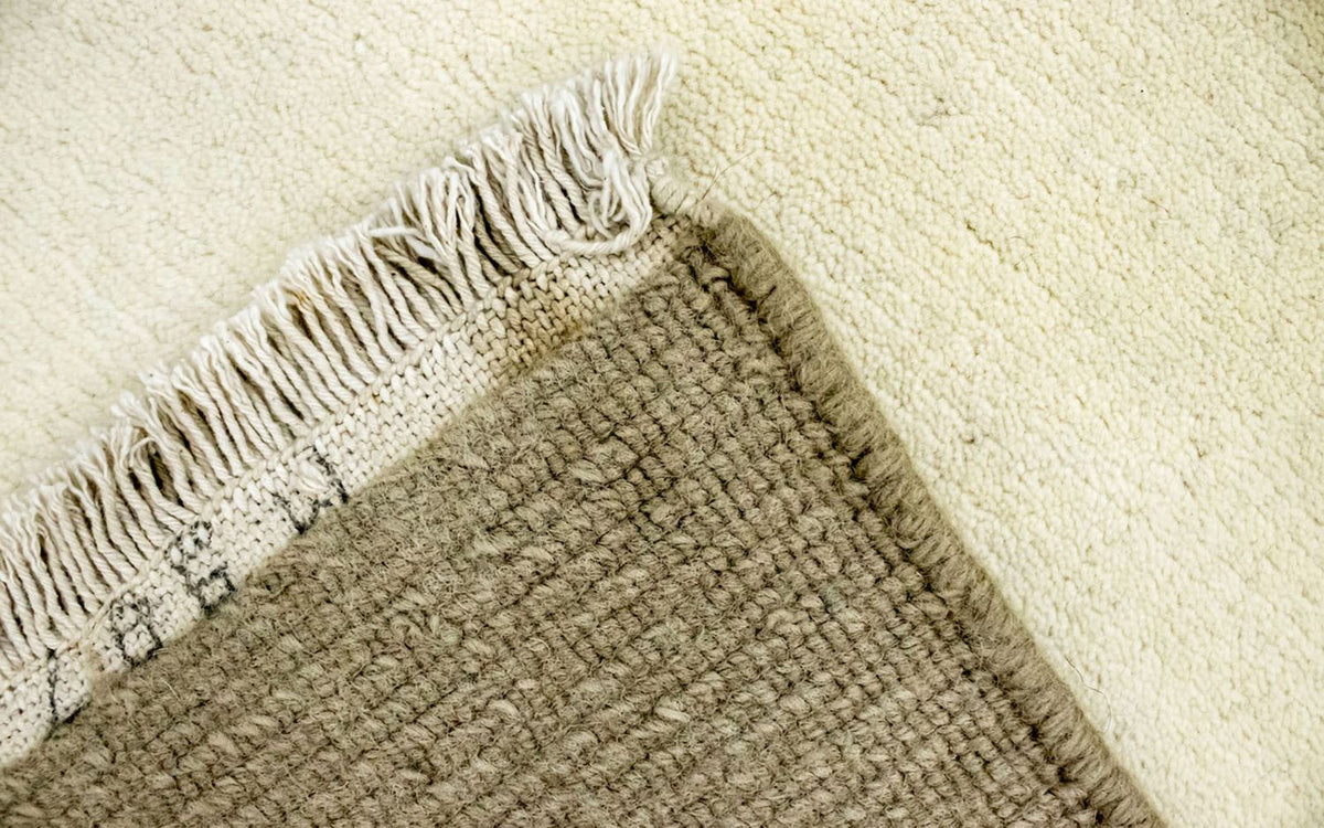 Tapis Népalais - 200 x 142 cm - beige