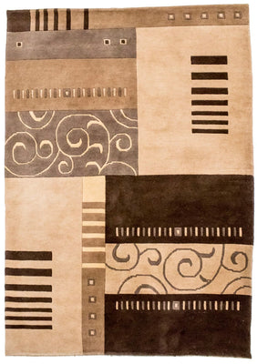 Tapis Népalais - 197 x 144 cm - multicolore