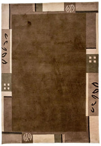 Tapis Népalais - 199 x 144 cm - marron