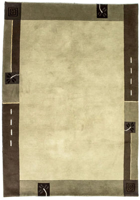 Tapis Népalais - 202 x 145 cm - beige