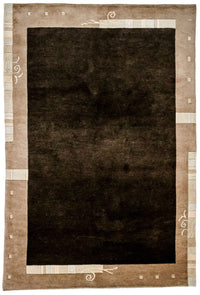 Tapis Népalais - 201 x 141 cm - marron