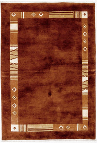 Tapis Népalais - 200 x 144 cm - marron
