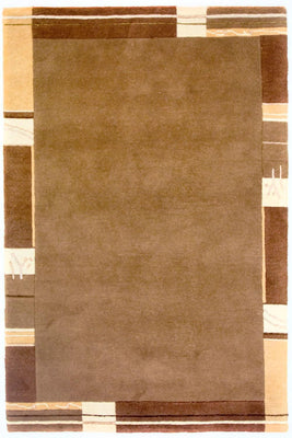 Tapis Népalais - 181 x 122 cm - marron