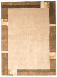 Tapis Népalais - 236 x 172 cm - beige
