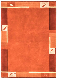 Tapis Népalais - 242 x 173 cm - orange