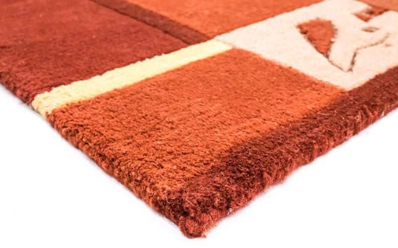 Tapis Népalais - 242 x 173 cm - orange