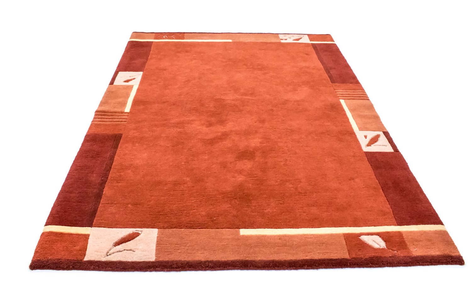 Tapis Népalais - 242 x 173 cm - orange