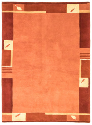 Tapis Népalais - 238 x 170 cm - orange