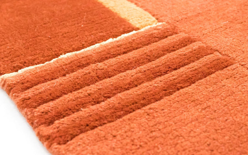 Tapis Népalais - 238 x 170 cm - orange
