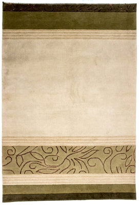 Tapis Népalais - 199 x 140 cm - beige
