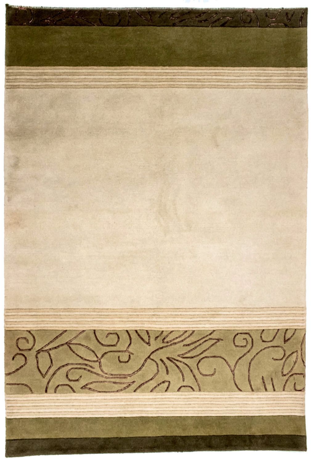 Tapis Népalais - 199 x 140 cm - beige