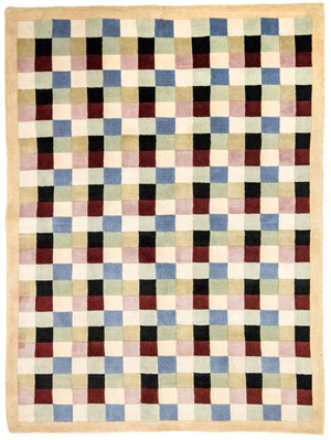 Tapis Népalais - 224 x 161 cm - colorée