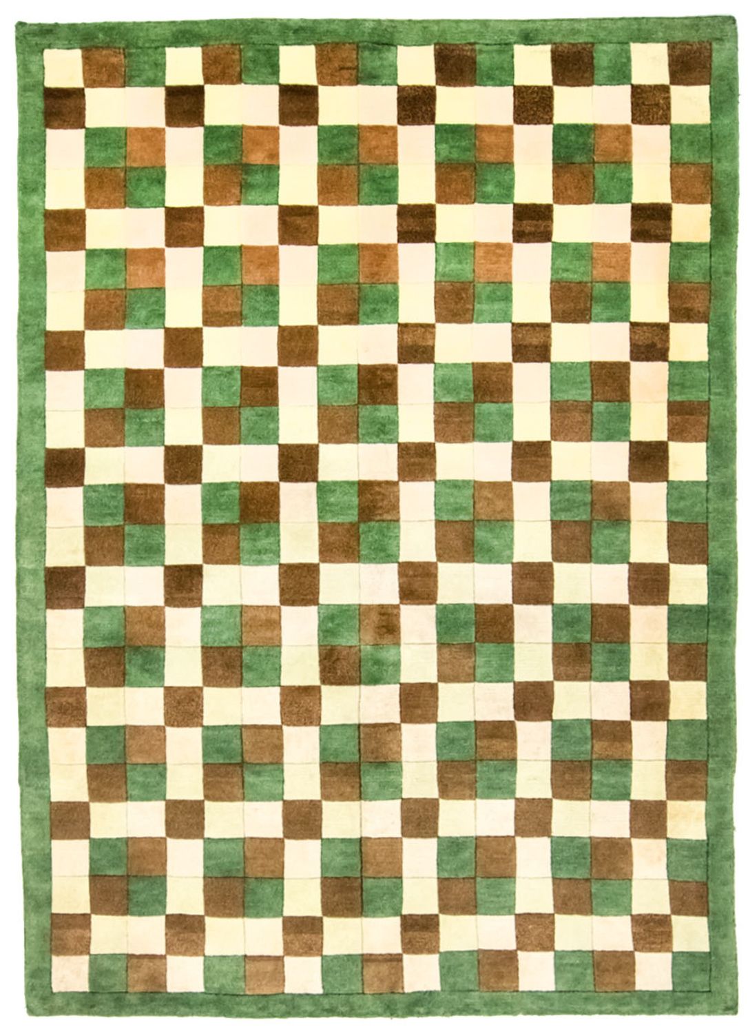 Tapis Népalais - 225 x 161 cm - vert