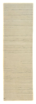Tapis de couloir Tapis Gabbeh - Indus - 200 x 80 cm - blanc naturel