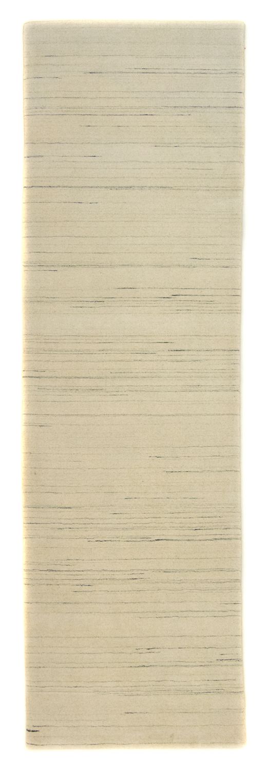 Tapis de couloir Tapis Gabbeh - Indus - 200 x 80 cm - blanc naturel