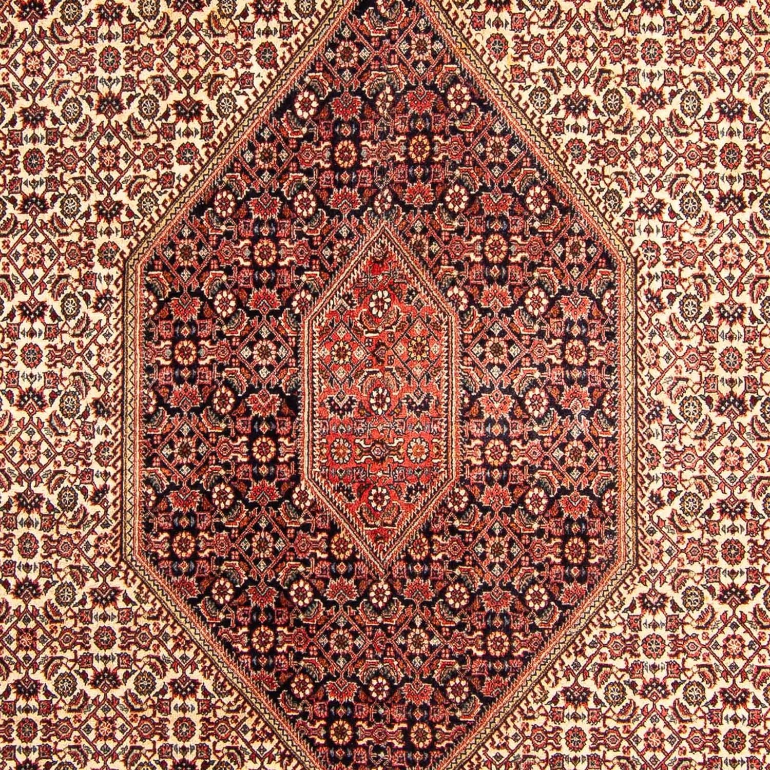 Tapis persan - Bidjar - 312 x 172 cm - rouge clair