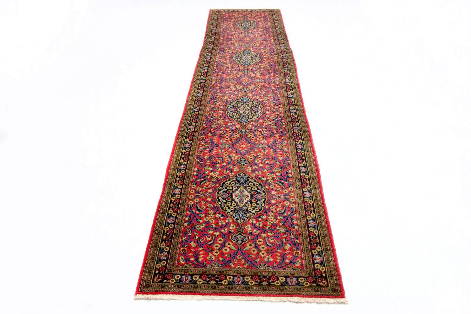 Tapis de couloir Tapis persan - Ghom - 292 x 82 cm - multicolore