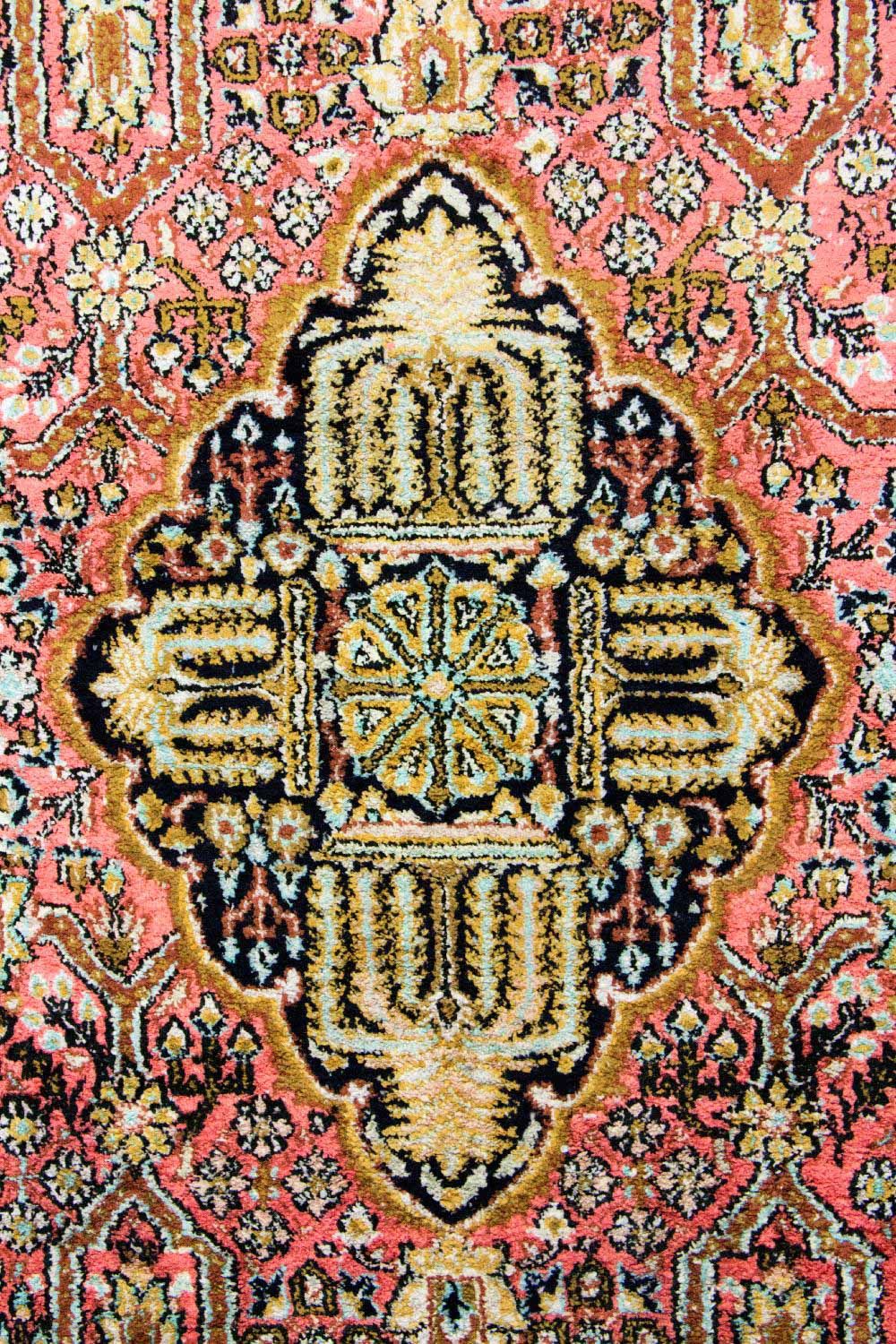 Tapis en soie - Kayseri - 169 x 105 cm - rose