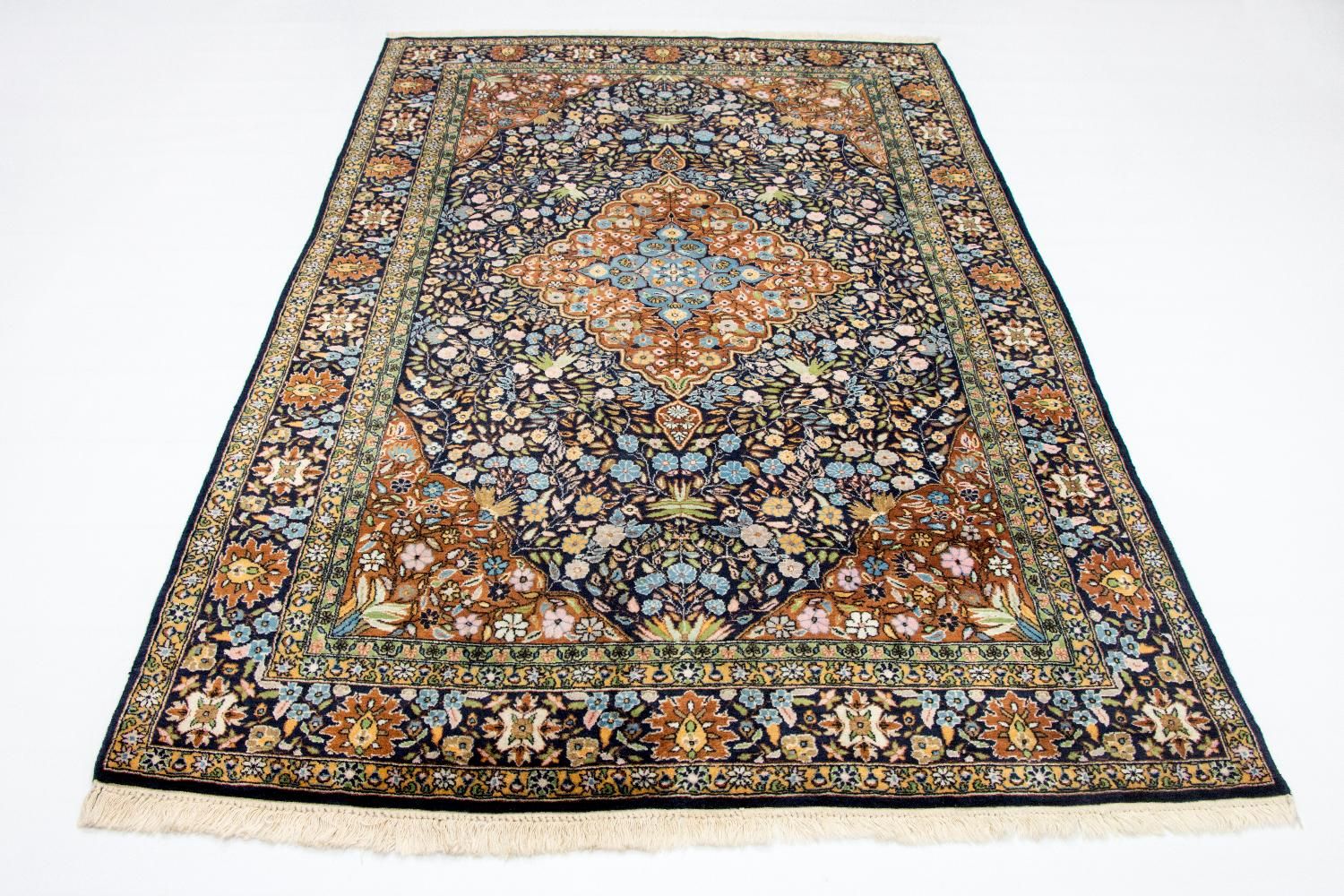Tapis oriental - 226 x 140 cm - bleu