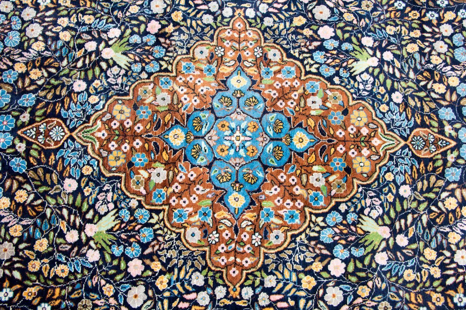Tapis oriental - 226 x 140 cm - bleu