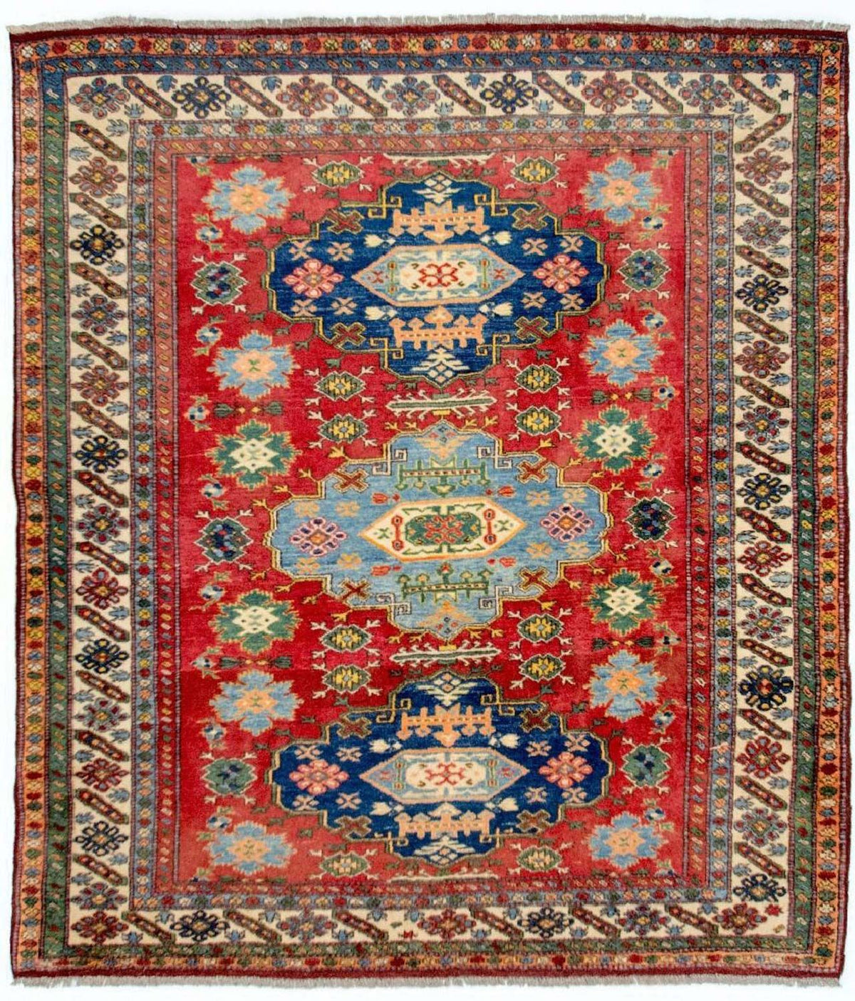 Tapis Ziegler - Kazak carré  - 197 x 188 cm - rouge