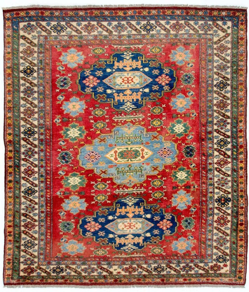 Tapis Ziegler - Kazak carré  - 197 x 188 cm - rouge