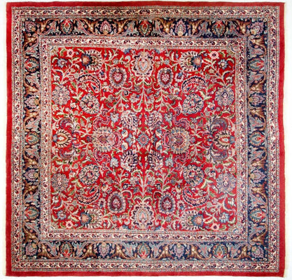 Tapis persan - Classique - 260 x 258 cm - rouge