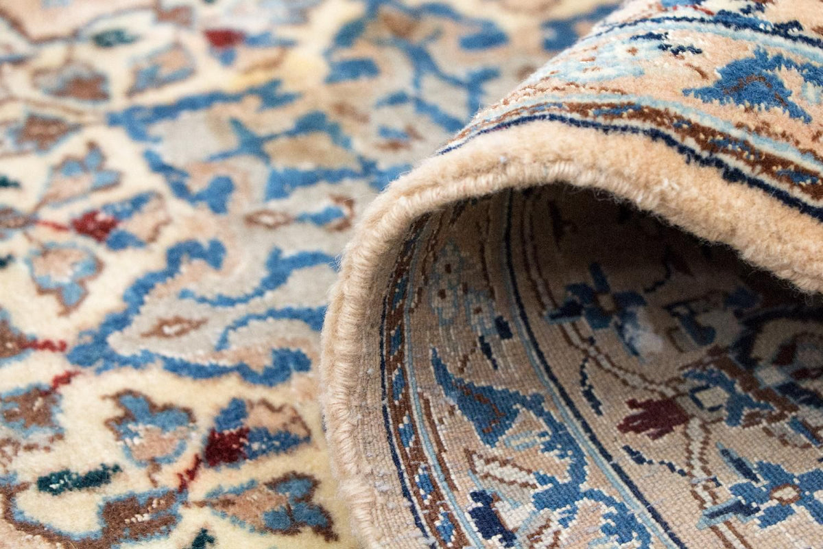 Tapis persan - Nain - Premium - 236 x 135 cm - bleu foncé