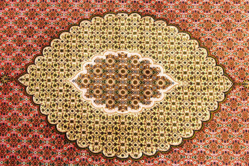Tapis persan - Tabriz - Royal - 300 x 204 cm - orange