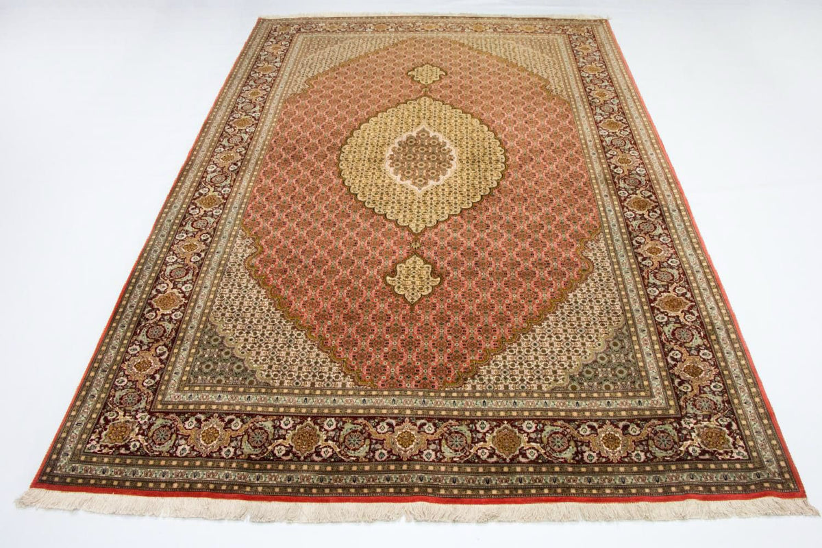 Tapis persan - Tabriz - Royal - 300 x 204 cm - orange