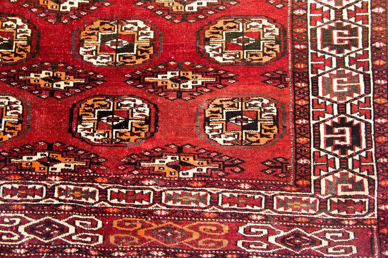 Tapis afghan - Boukhara - 215 x 152 cm - rouge
