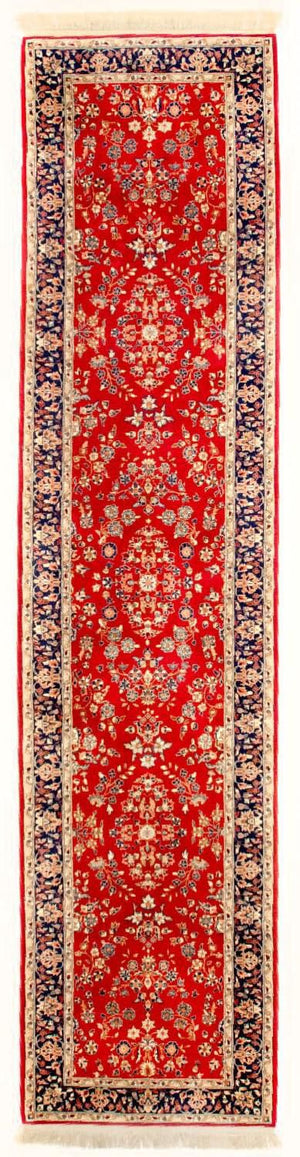 Tapis de couloir Tapis persan - Tabriz - 336 x 78 cm - rouge
