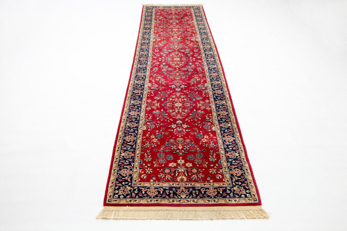 Tapis de couloir Tapis persan - Tabriz - 336 x 78 cm - rouge