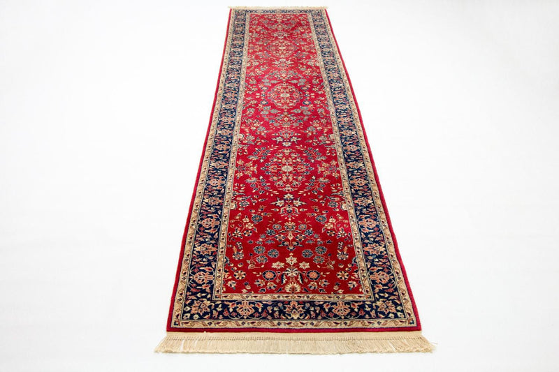 Tapis de couloir Tapis persan - Tabriz - 336 x 78 cm - rouge