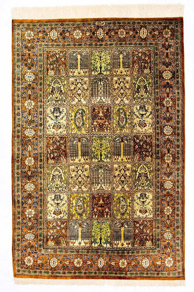 Tapis de Qom en soie Tapis 101x152cm - Tapis persan