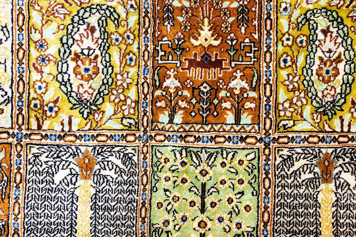 Tapis en soie - Ghom soie - Premium - 152 x 101 cm - multicolore