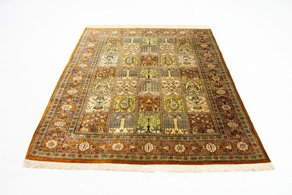 Tapis en soie - Ghom soie - Premium - 152 x 101 cm - multicolore