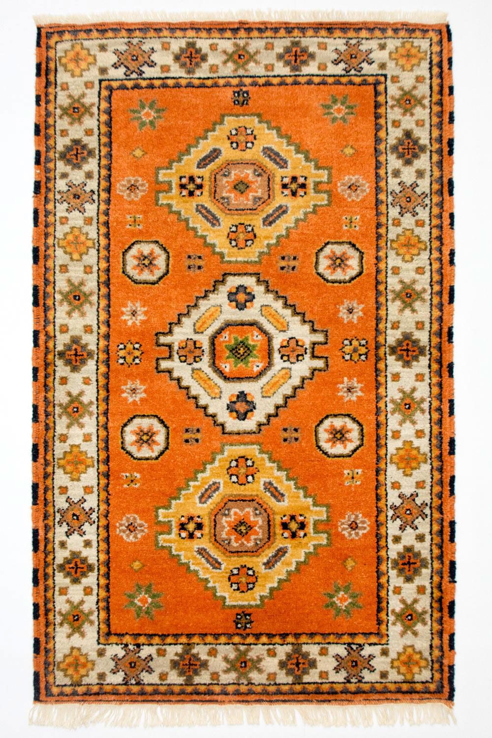 Tapis oriental - 158 x 95 cm - orange