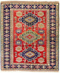 Tapis Ziegler - Kazak carré  - 217 x 193 cm - rouge