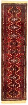 Tapis de couloir Tapis persan - Nomadic - 197 x 52 cm - rouge