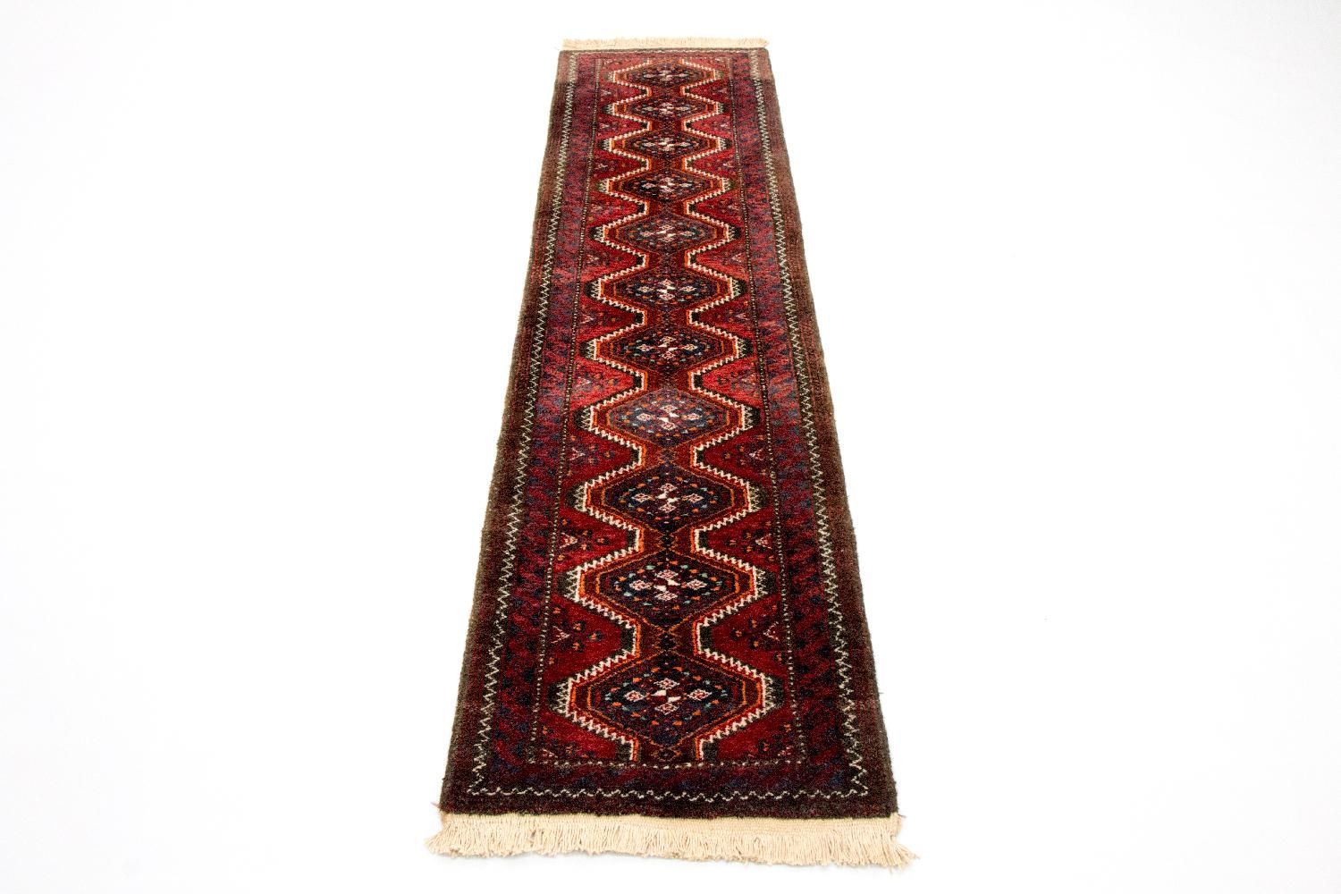 Tapis de couloir Tapis persan - Nomadic - 197 x 52 cm - rouge