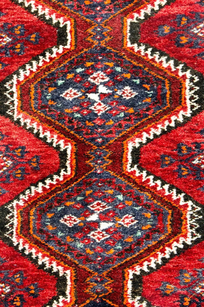 Tapis de couloir Tapis persan - Nomadic - 197 x 52 cm - rouge
