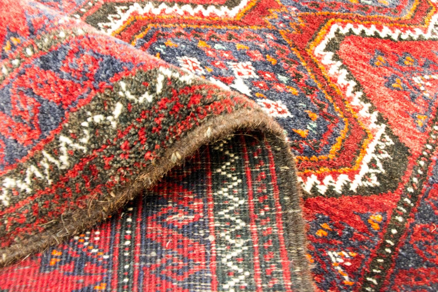 Tapis de couloir Tapis persan - Nomadic - 197 x 52 cm - rouge